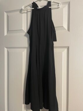 Black Halter Midi Dress - Classic girls Dress